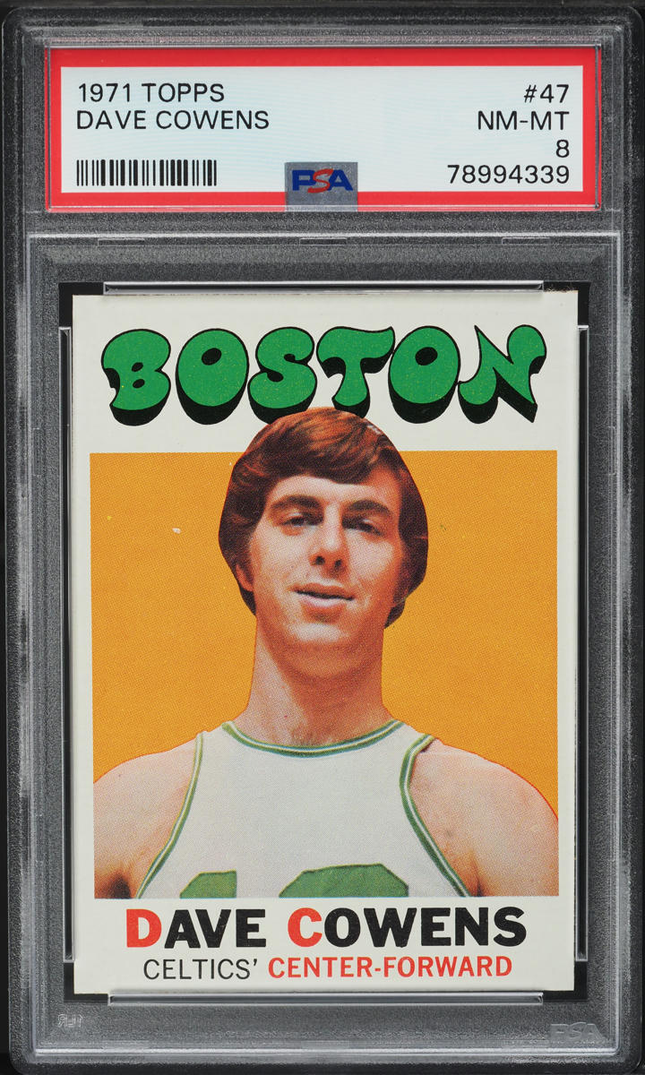 1971 Topps Basketball Dave Cowens ROOKIE #47 PSA 8 NM-MT
