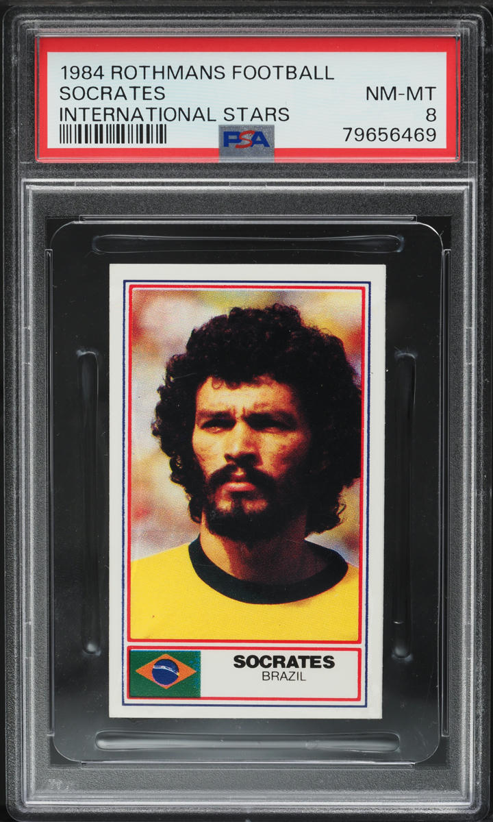 1984 Rothmans Football International Stars Socrates PSA 8 NM-MT