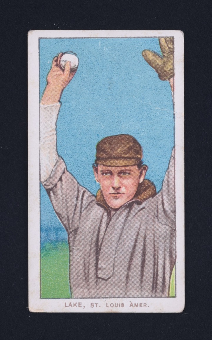 1909-11 T206 Joe Lake ST. LOUIS WITH BALL MBA AUTH