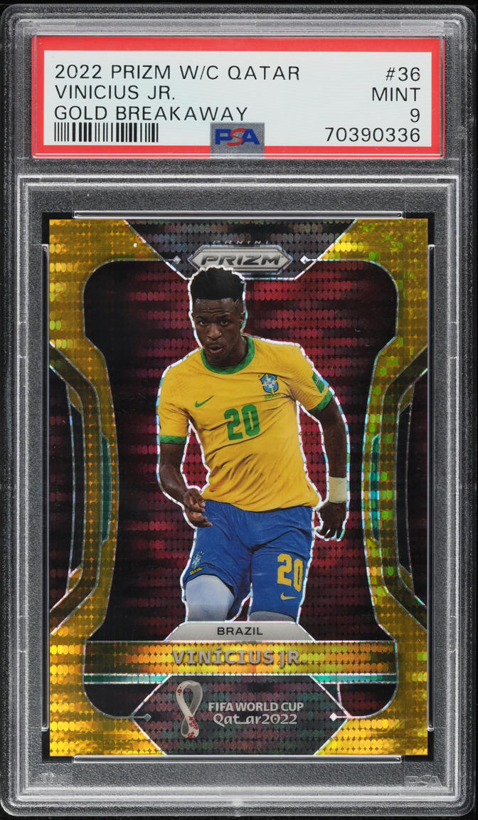 2022 Panini Prizm World Cup Qatar Gold Breakaway Vinicius Jr. /10