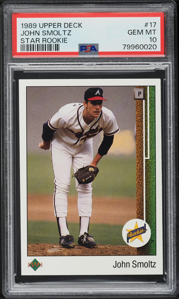 1989 Upper Deck John Smoltz ROOKIE #17 PSA 10 GEM MINT