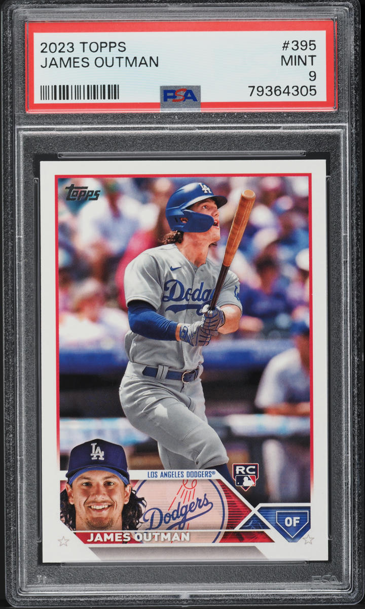 2023 Topps James Outman ROOKIE #395 PSA 9 MINT