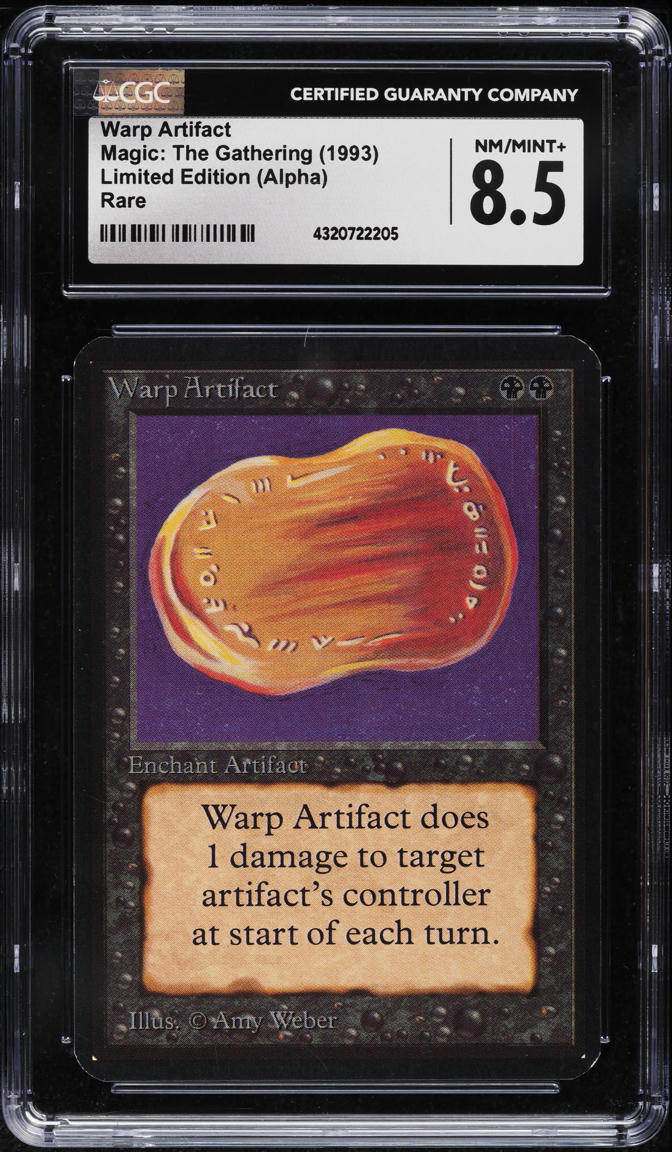 1993 Magic The Gathering MTG Alpha Warp Artifact CGC 8.5 NM-MT+