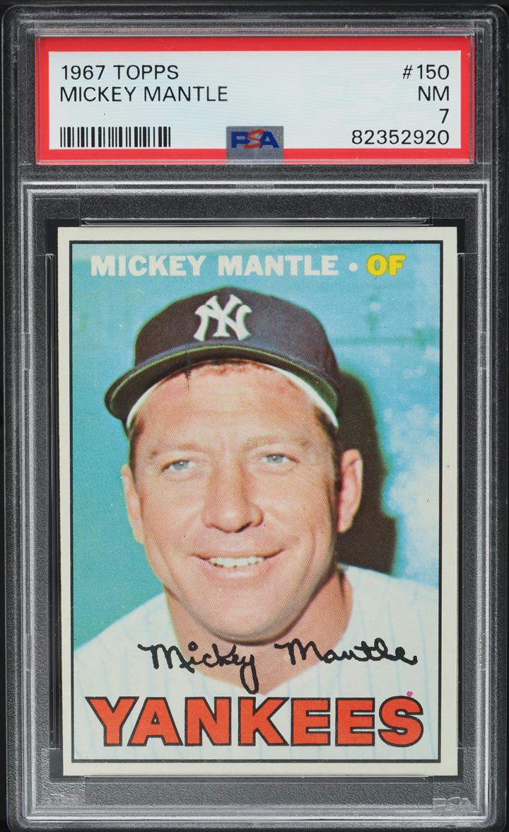 1967 Topps Mickey Mantle #150 PSA 7 NRMT