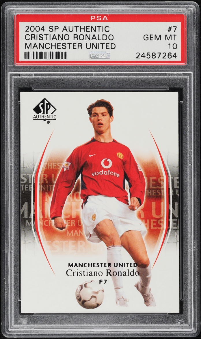 2004 SP Authentic Manchester United Cristiano Ronaldo #7 PSA 10