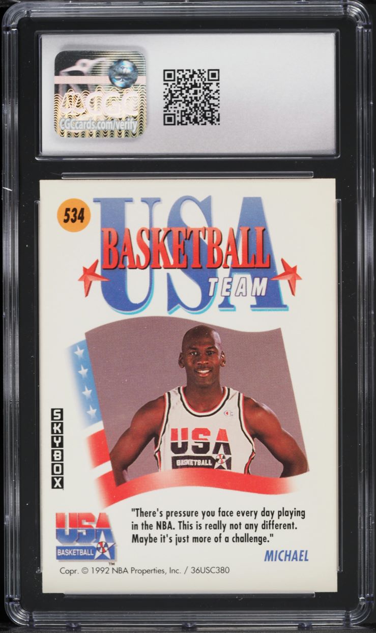 1991 Skybox USA Michael Jordan #534 CGC 9 MINT
