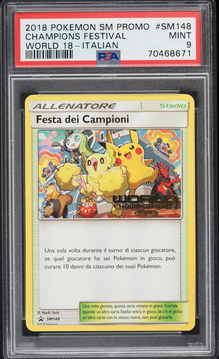 2018 Pokemon French SM Black Star Promo World Champions Festival