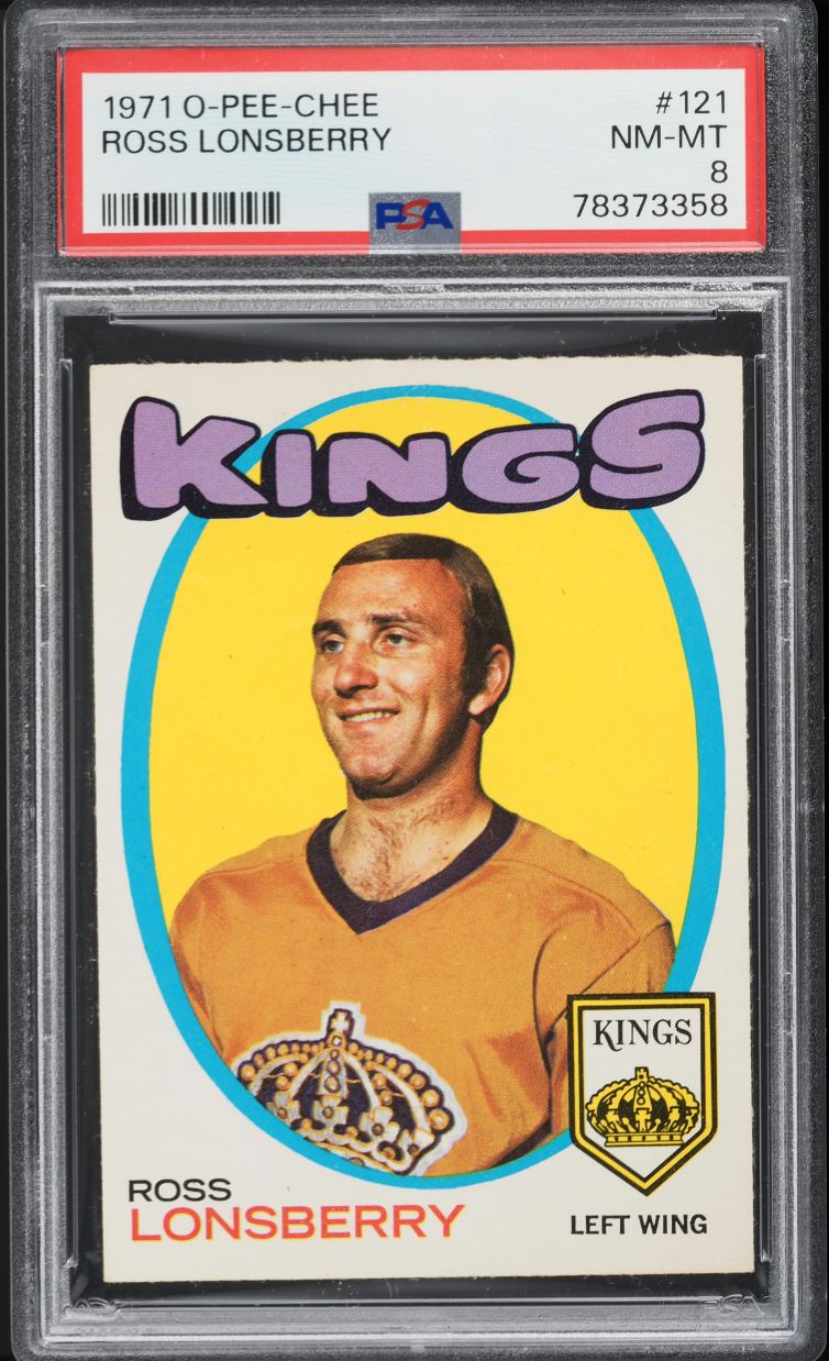 1971 O-Pee-Chee Hockey Ross Lonsberry #121 PSA 8 NM-MT