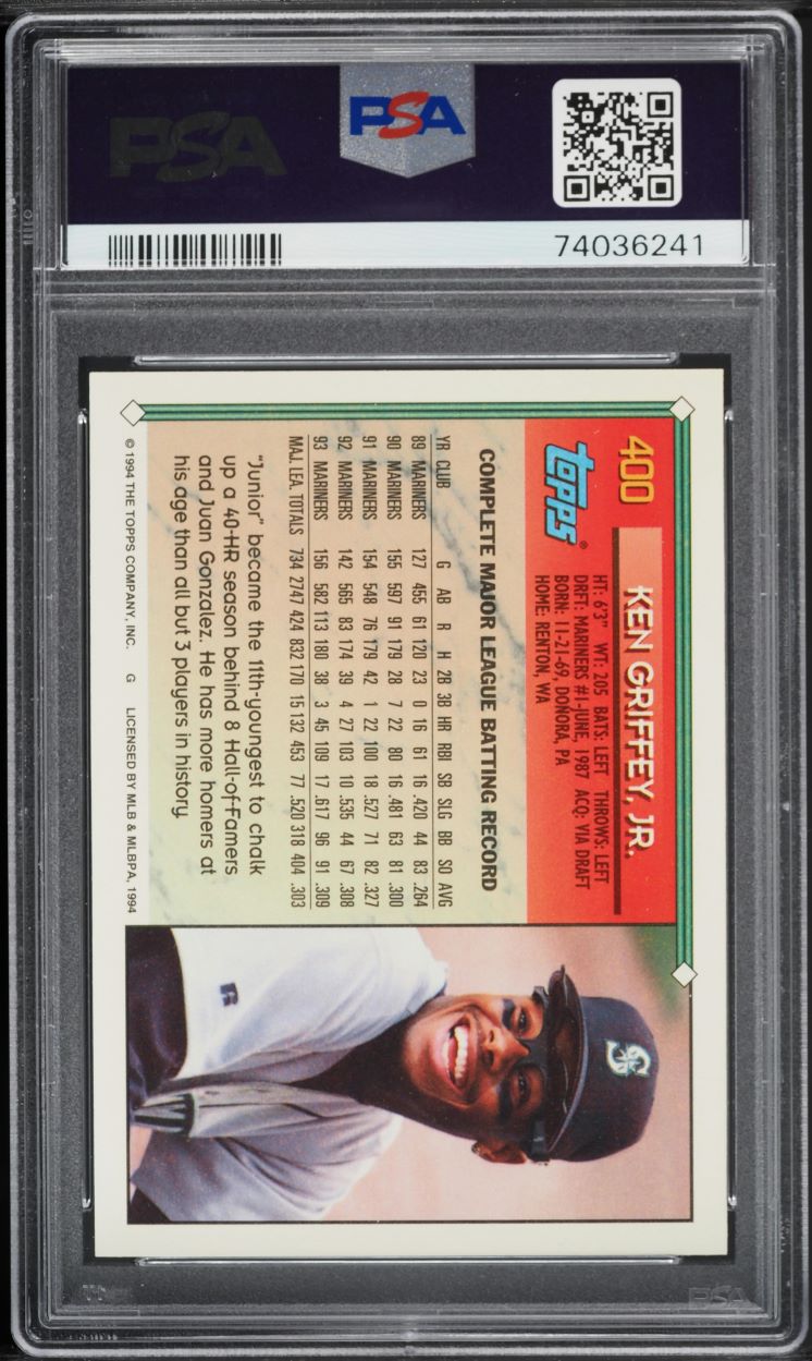 1994 Topps Gold Ken Griffey Jr. #400 PSA 9 MINT
