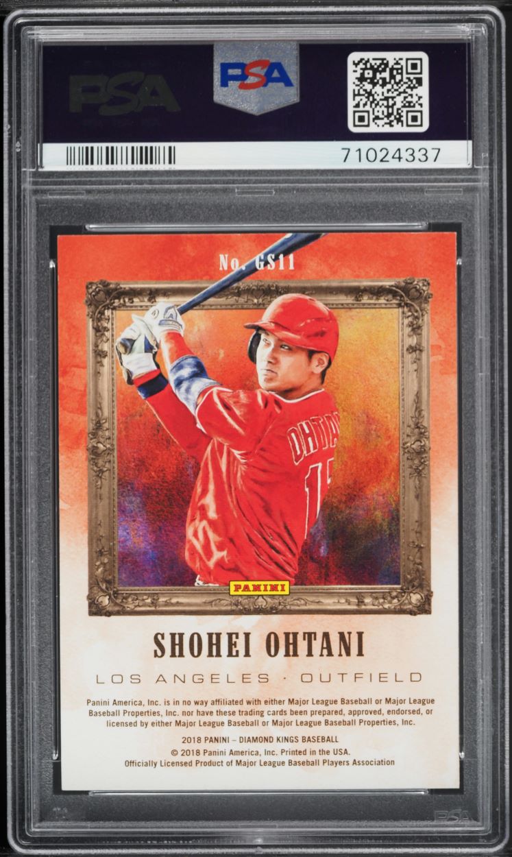 2018 Panini Diamond Kings Gallery Of Stars Shohei Ohtani ROOKIE #GS11 PSA 9 MINT