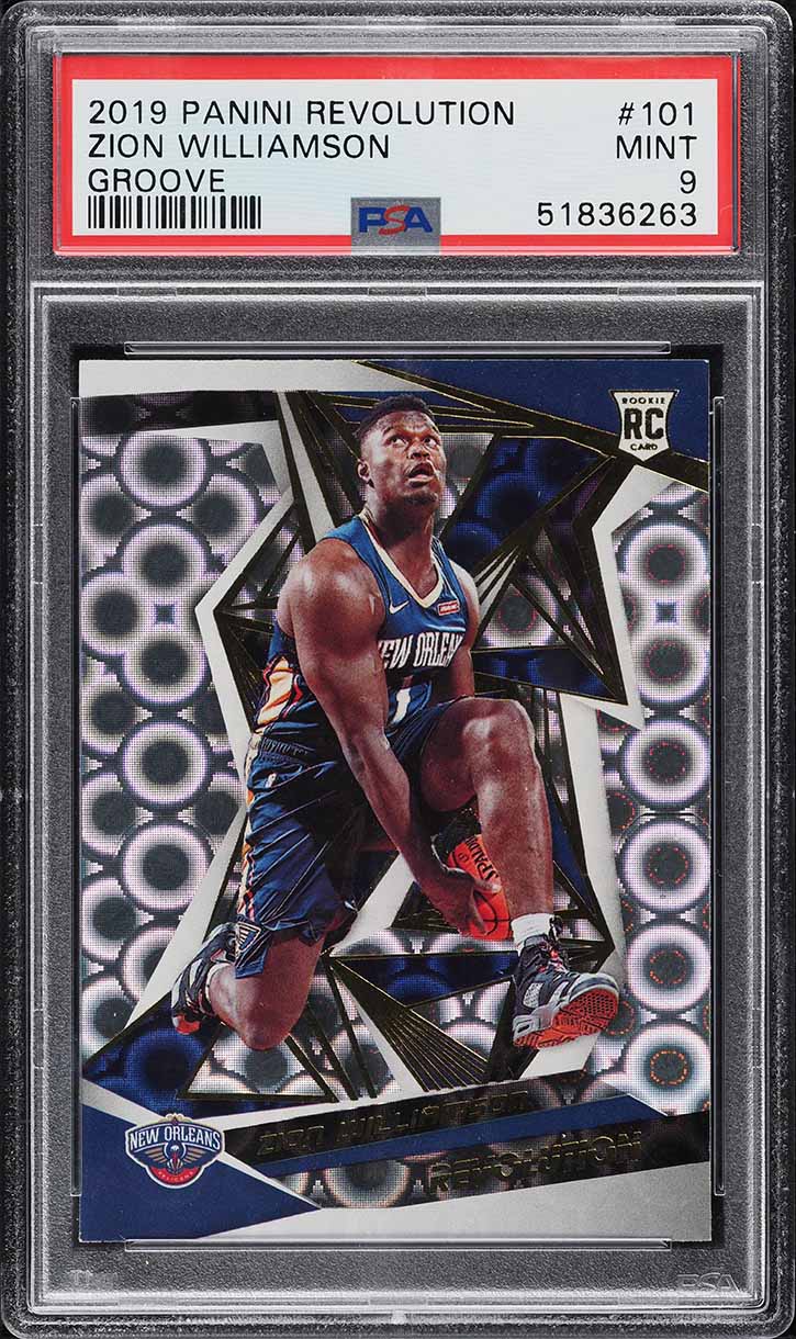 2019 Panini Revolution Groove Zion Williamson ROOKIE #101 PSA 9 MINT
