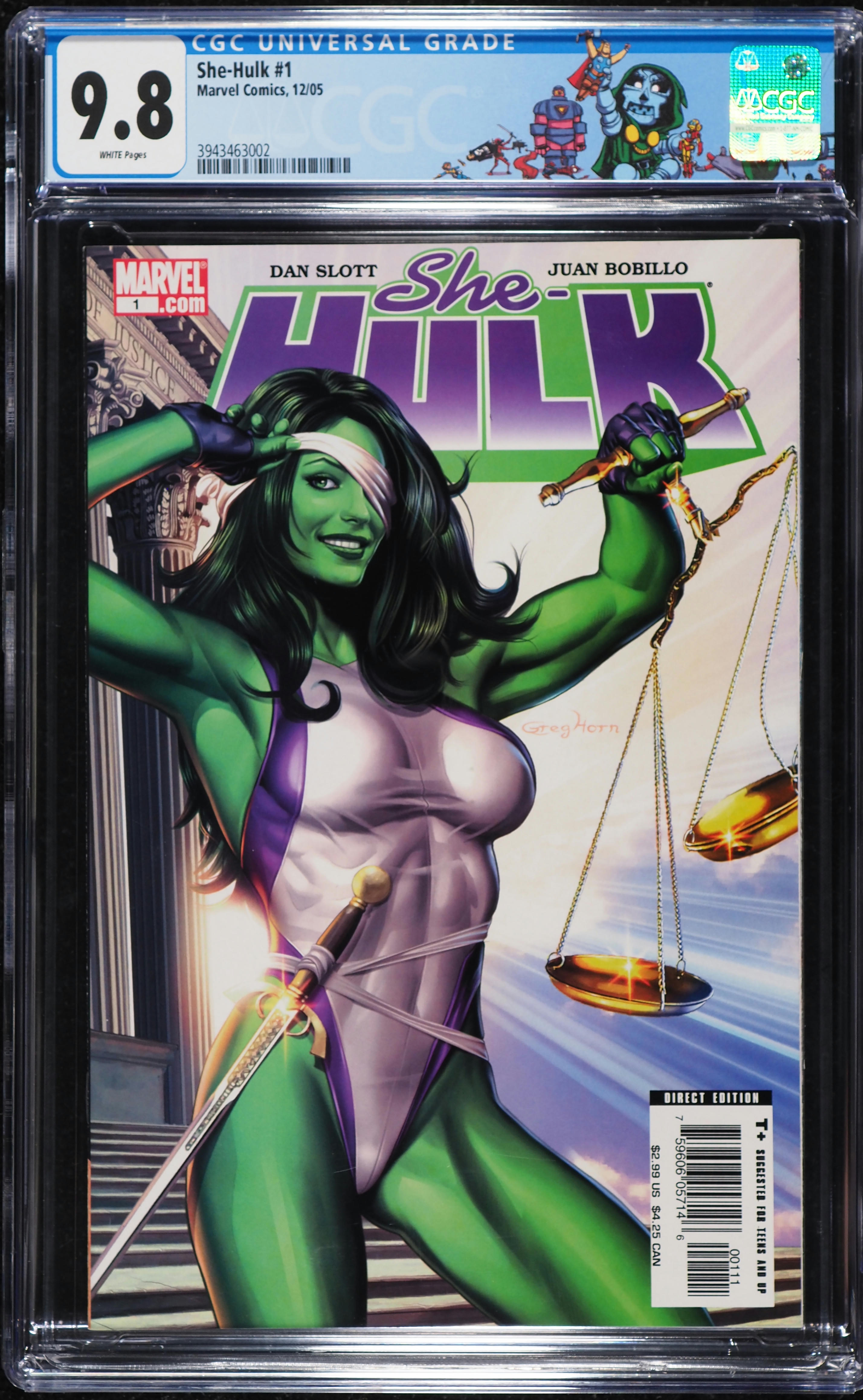 She Hulk #1 (Marvel, 2005) CGC 9.8 White Pages on Fanatics Collect