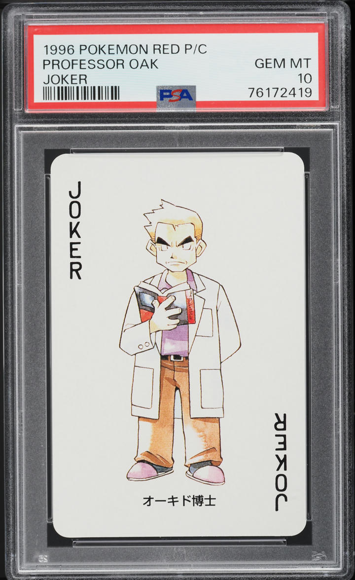 1996 Pokemon Japanese Red Poker Set Nintendo Playing Card