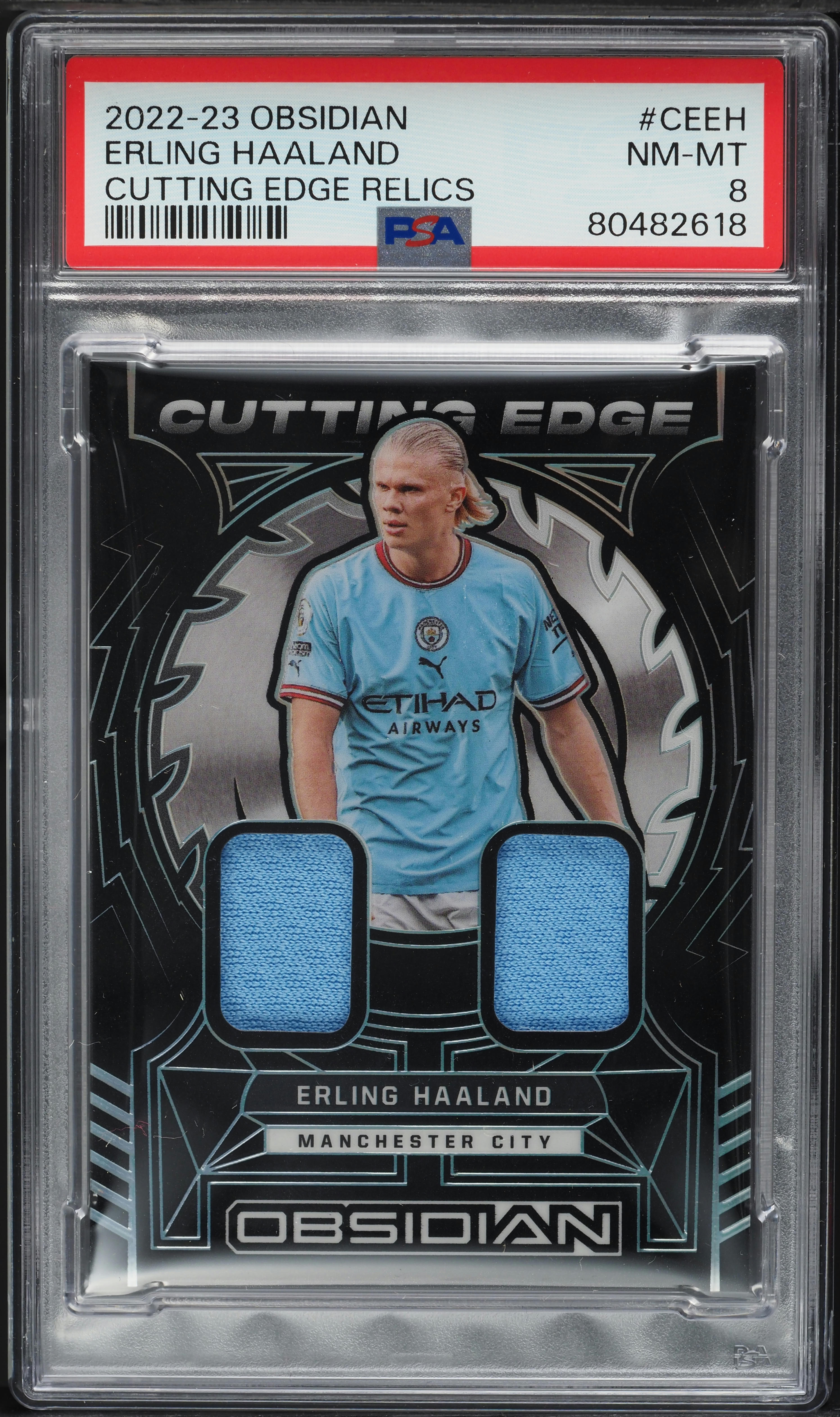 2022 Panini Obsidian Cutting Edge Relics Erling Haaland PATCH /199