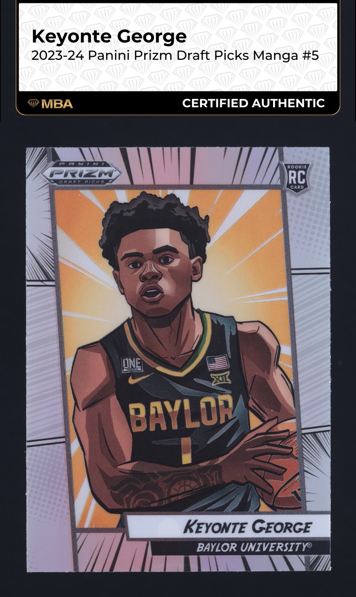 2023 Panini Prizm Draft Manga Keyonte George ROOKIE #5 MBA AUTH