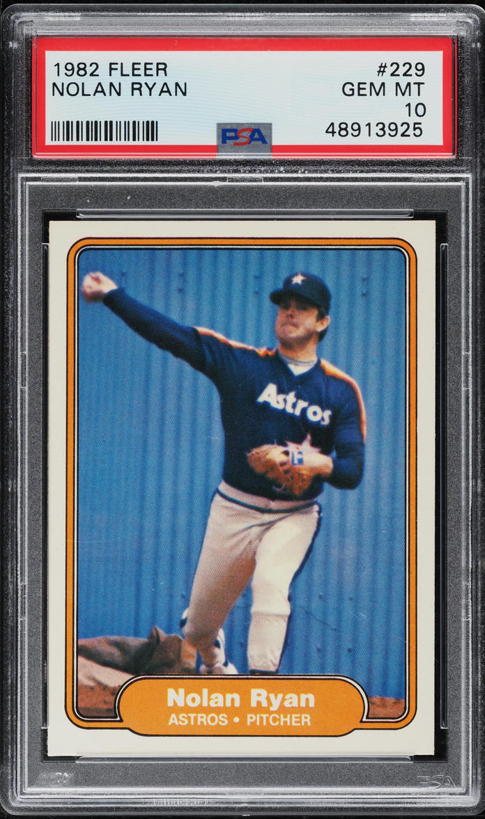 1982 Fleer Nolan Ryan #229 PSA 10 GEM MINT