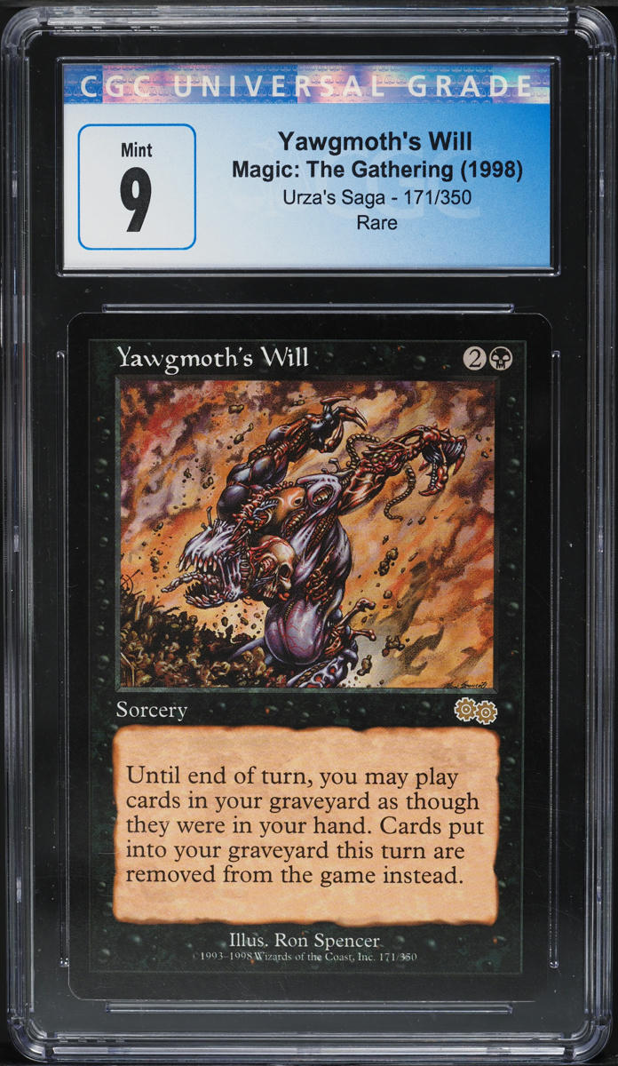 1998 Magic The Gathering MTG Urza's Saga Yawgmoth's Will #171 CGC 9 MINT
