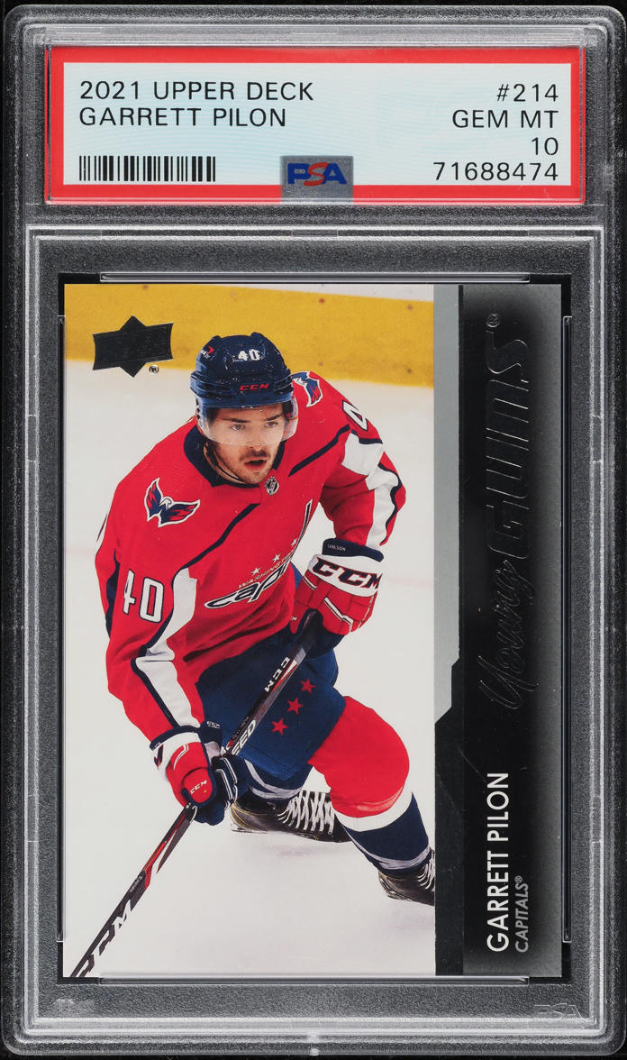 2021 Upper Deck Young Guns Garrett Pilon ROOKIE #214 PSA 10 GEM MINT