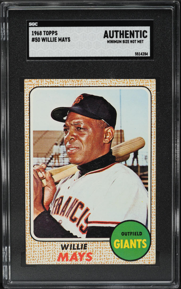 1968 Topps Willie Mays #50 SGC AUTH
