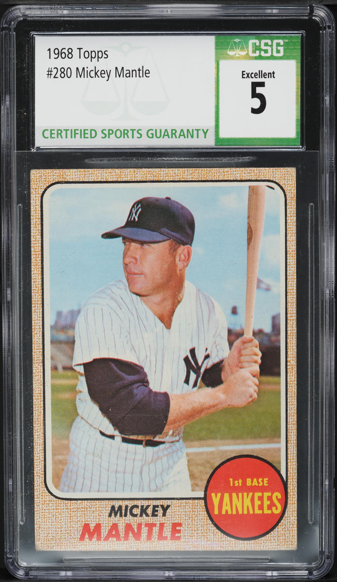 1968 Topps Mickey Mantle #280 CSG 5 EX