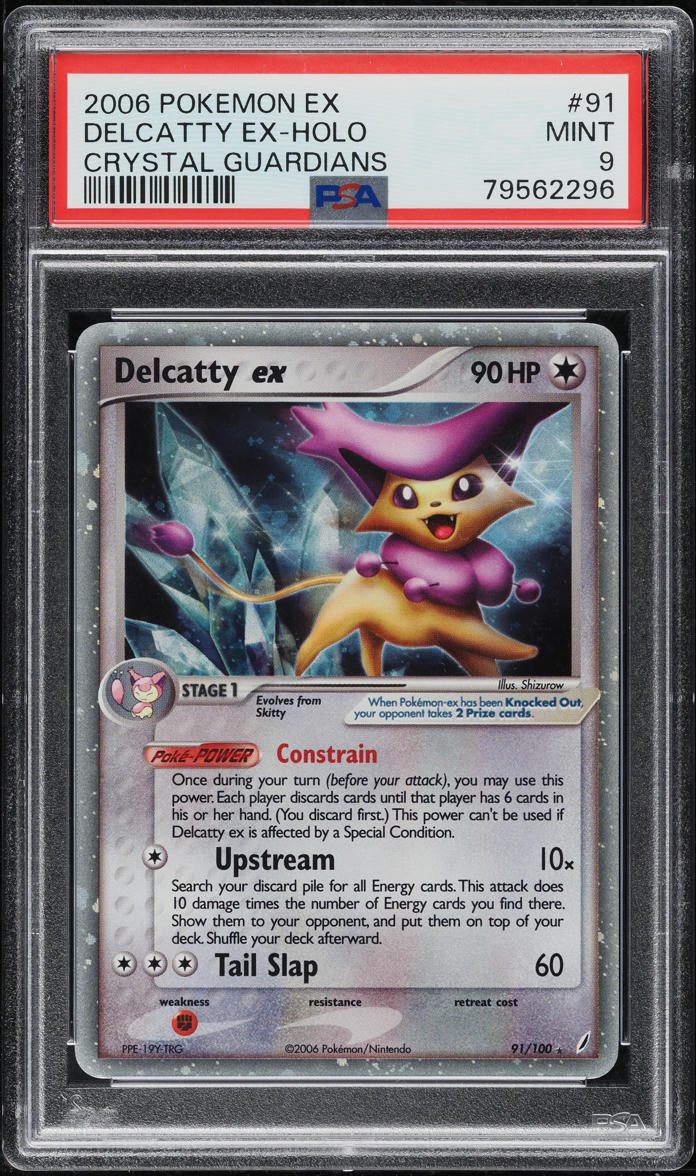 2006 Pokemon EX Crystal Guardians Holo Delcatty Ex #91 PSA 9 MINT on  Fanatics Collect