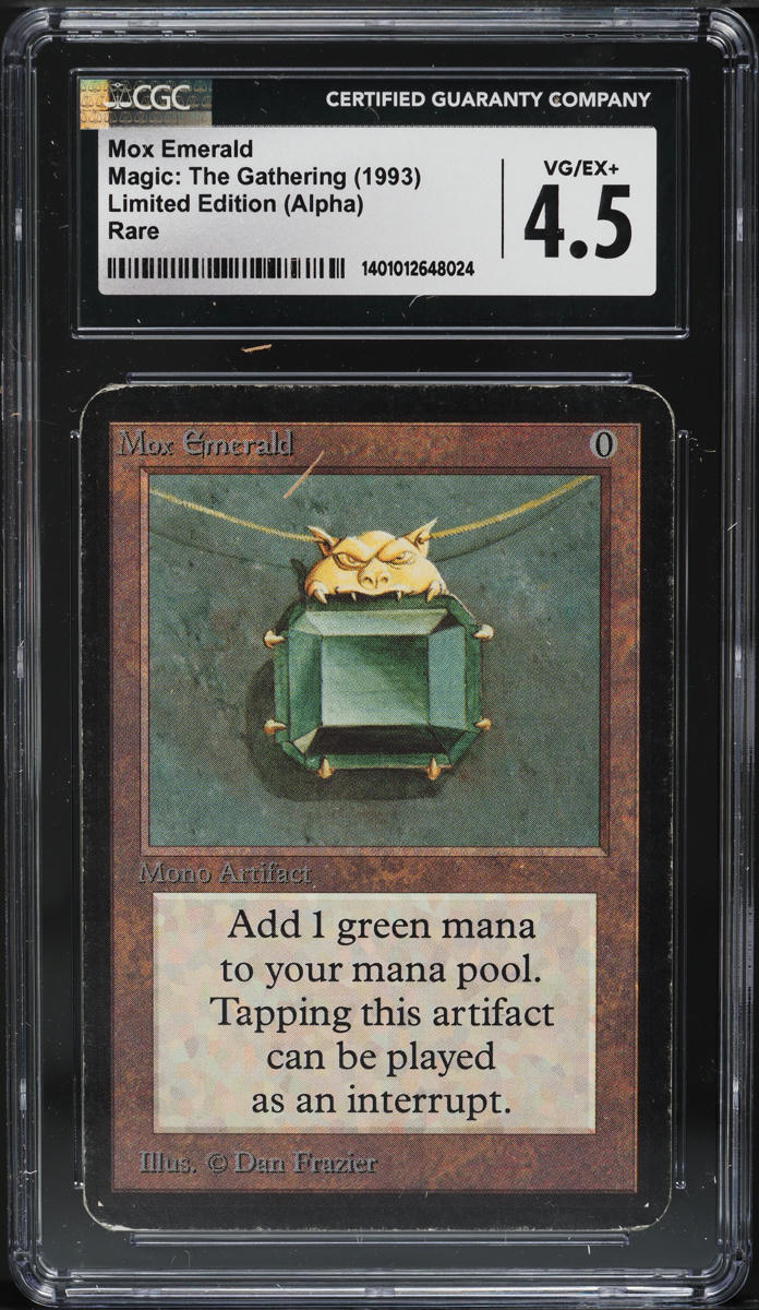 1993 Magic The Gathering MTG Alpha Mox Jet PSA 10 GEM MINT on