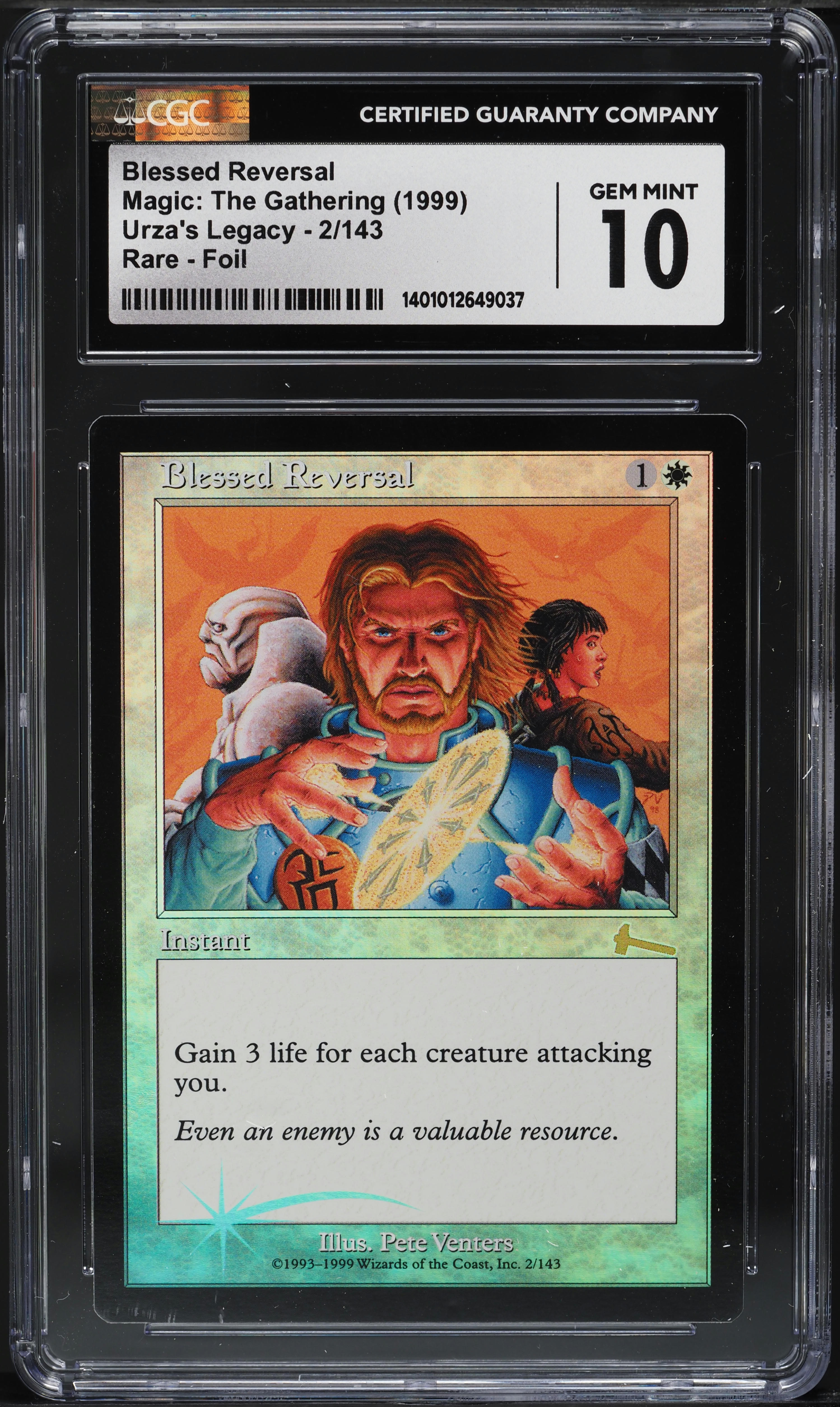 1999 Magic The Gathering MTG Urza's Legacy Foil Blessed Reversal