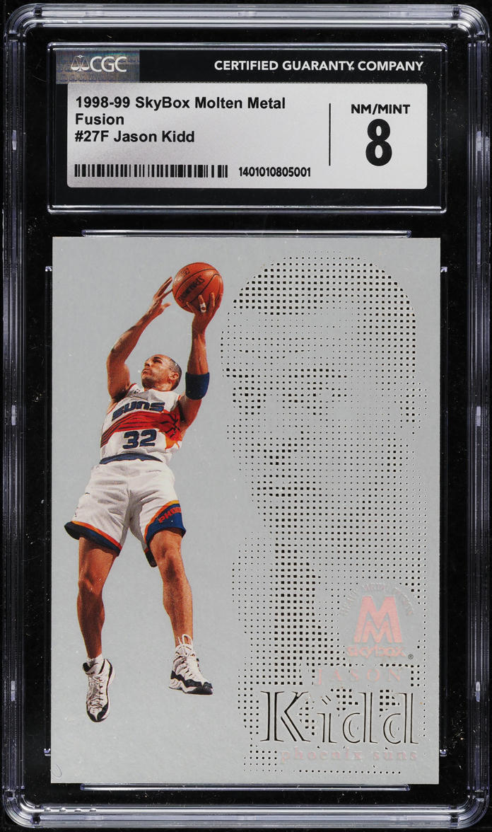 1998 Skybox Molten Metal Fusion Jason Kidd #27 CGC 8 NM-MT