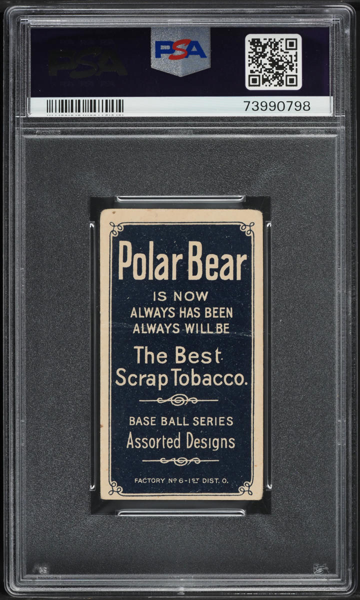 1909-11 T206 Polar Bear Bill Hallman PSA 1 PR