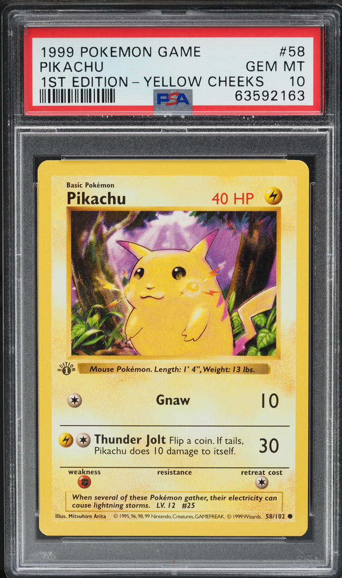 pikachu pokemon card base set Pikachu Base Set 1999 Crystal Card Series
