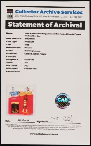 1988 Kenner Starting Lineup NBA Michael Jordan CAS 75+