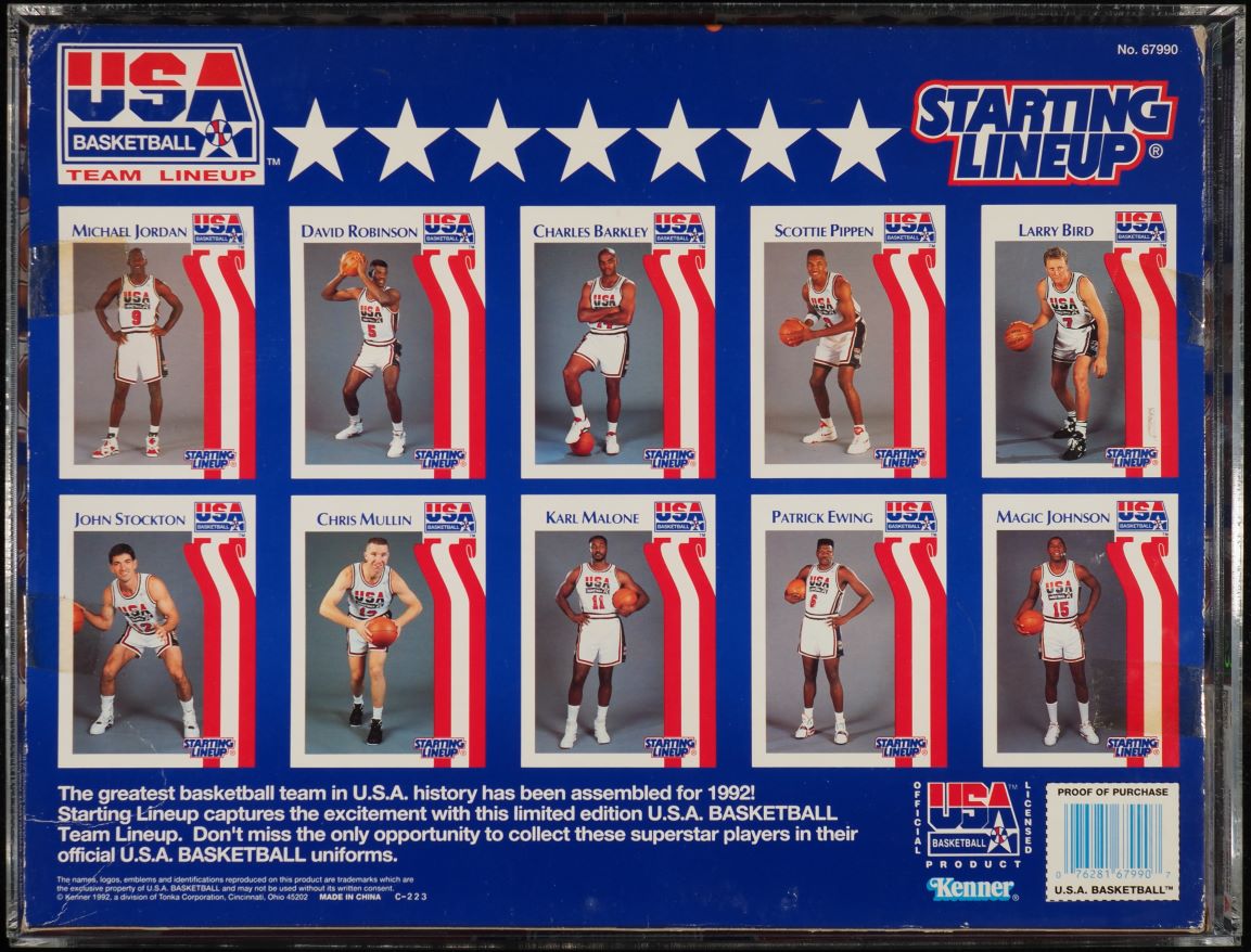 1992 Kenner Starting Lineup NBA USA Olympic Basketball Team CAS 80