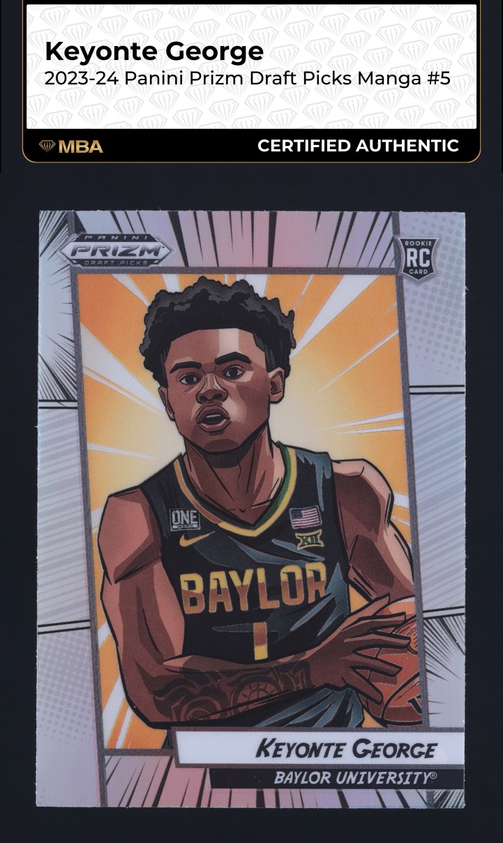 2023 Panini Prizm Draft Manga Keyonte George ROOKIE #5 MBA AUTH