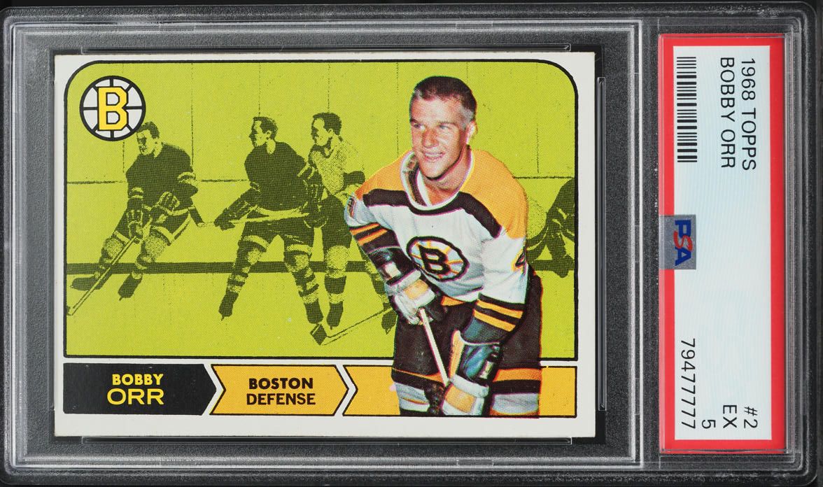1968 Topps Hockey Bobby Orr #2 PSA 5 EX