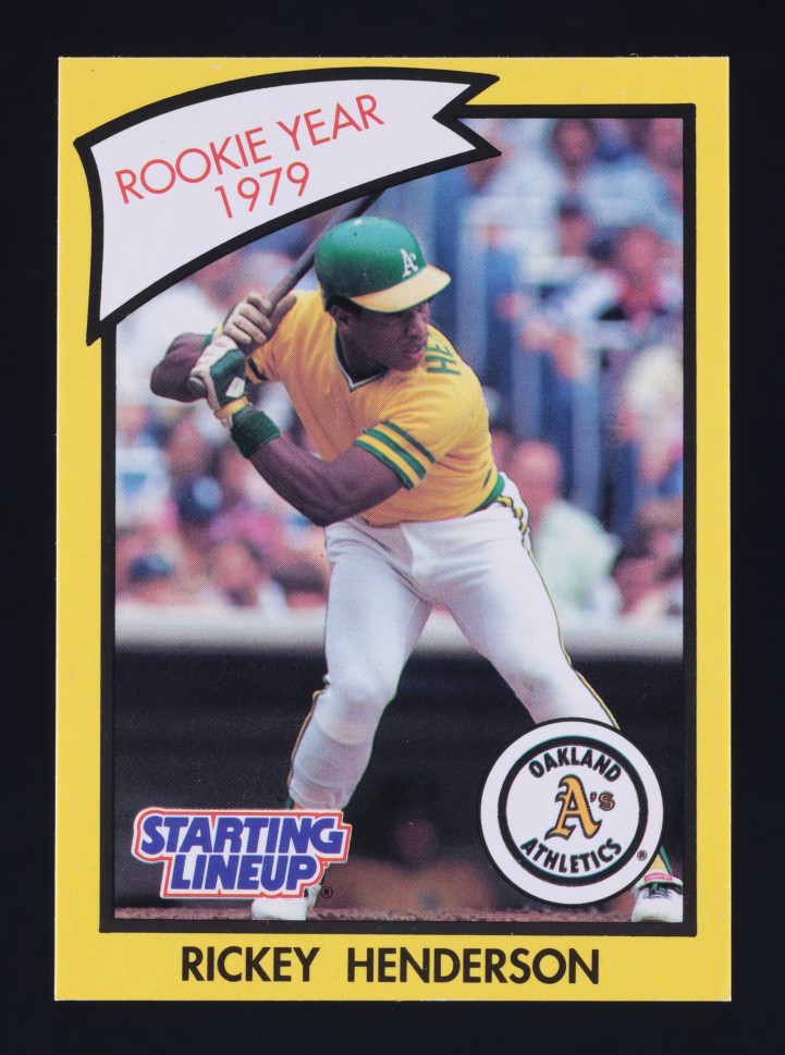 1989 Kenner Starting Lineup Rickey Henderson #61 MBA AUTH