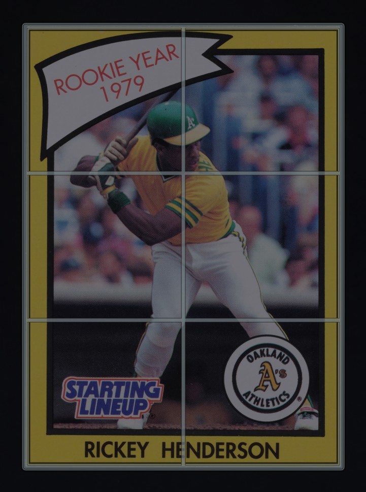 1989 Kenner Starting Lineup Rickey Henderson #61 MBA AUTH