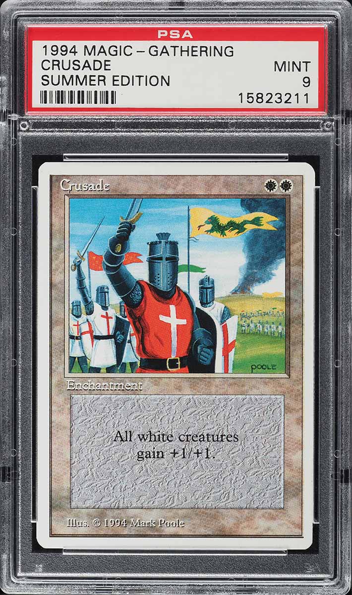 1994 Magic The Gathering MTG Summer Edition Crusade PSA 9 MINT on