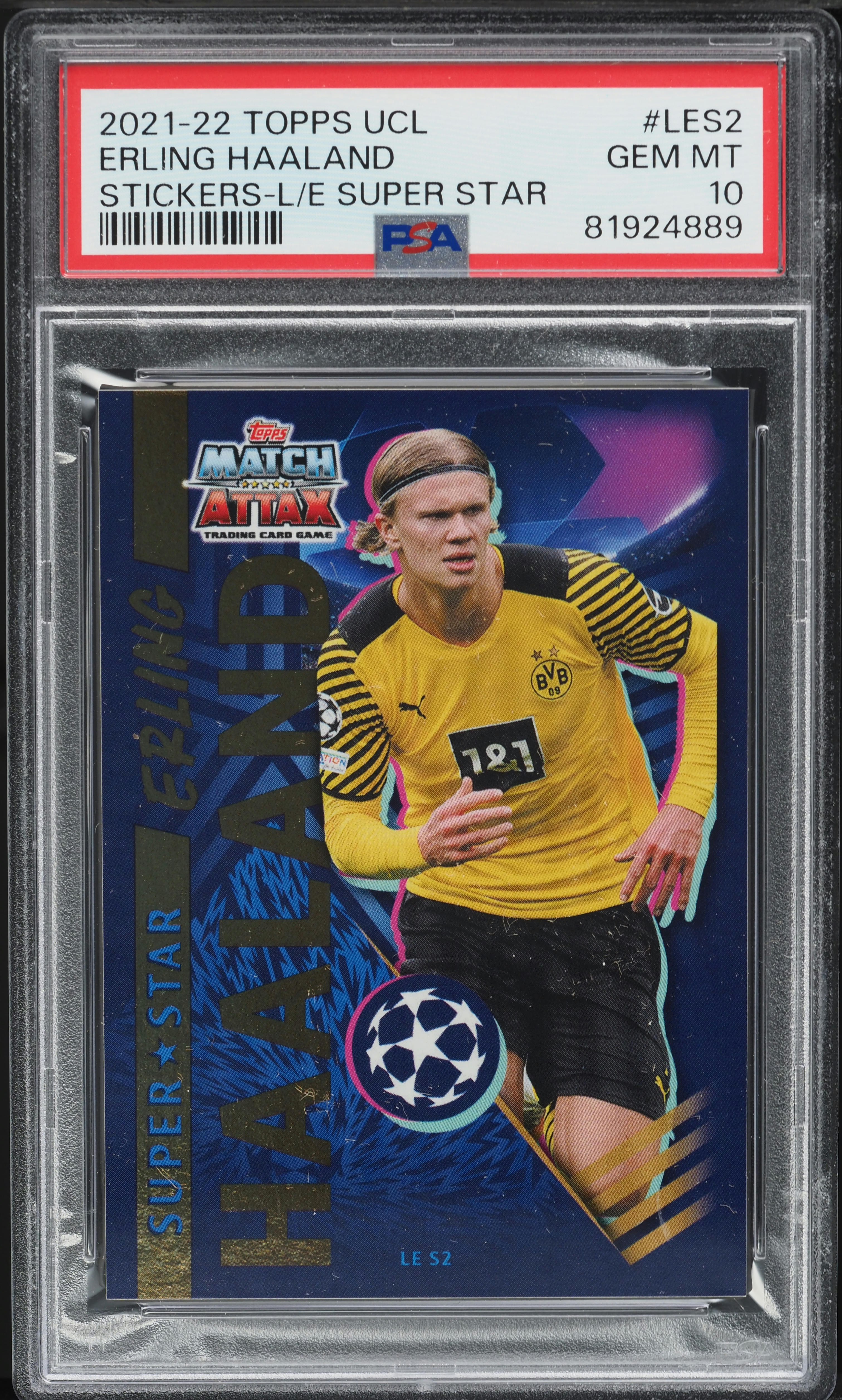 2021 Topps UEFA Champions League Stickers LE Super Star Erling