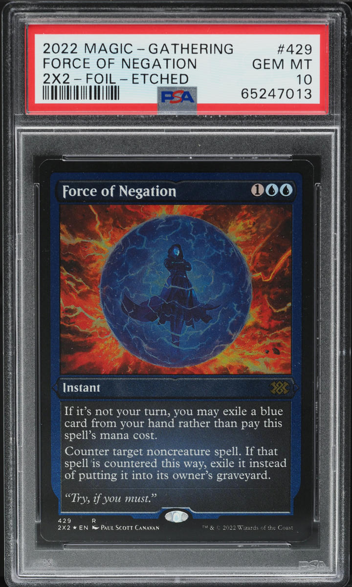 2022 Magic The Gathering MTG Double Masters Foil Etched Force Of 2022 Magic The Gathering MTG Double Masters Foil Etched Force Of