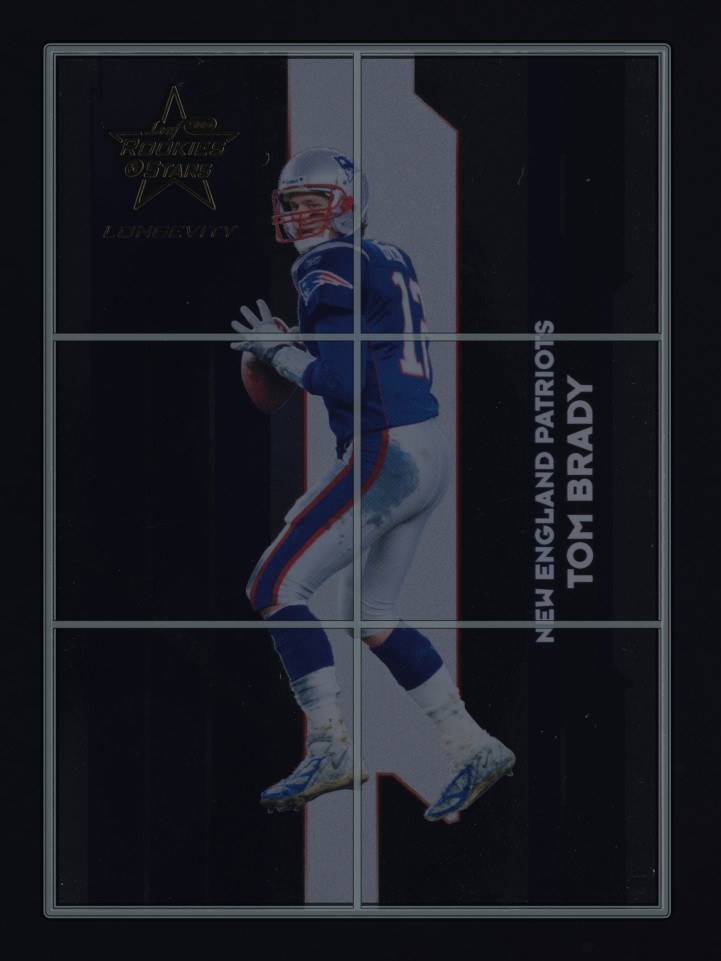 2006 Leaf Rookies & Stars Longevity Tom Brady #65 MBA AUTH