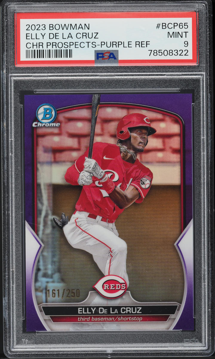 2023 Bowman Chrome Purple Refractor Elly De La Cruz ROOKIE /250
