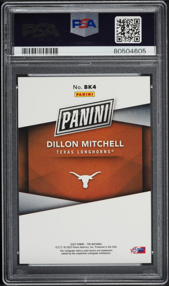 2023 Panini NSCC Silver Packs Orange Dillon Mitchell ROOKIE /199 #BK4 PSA 10 GEM