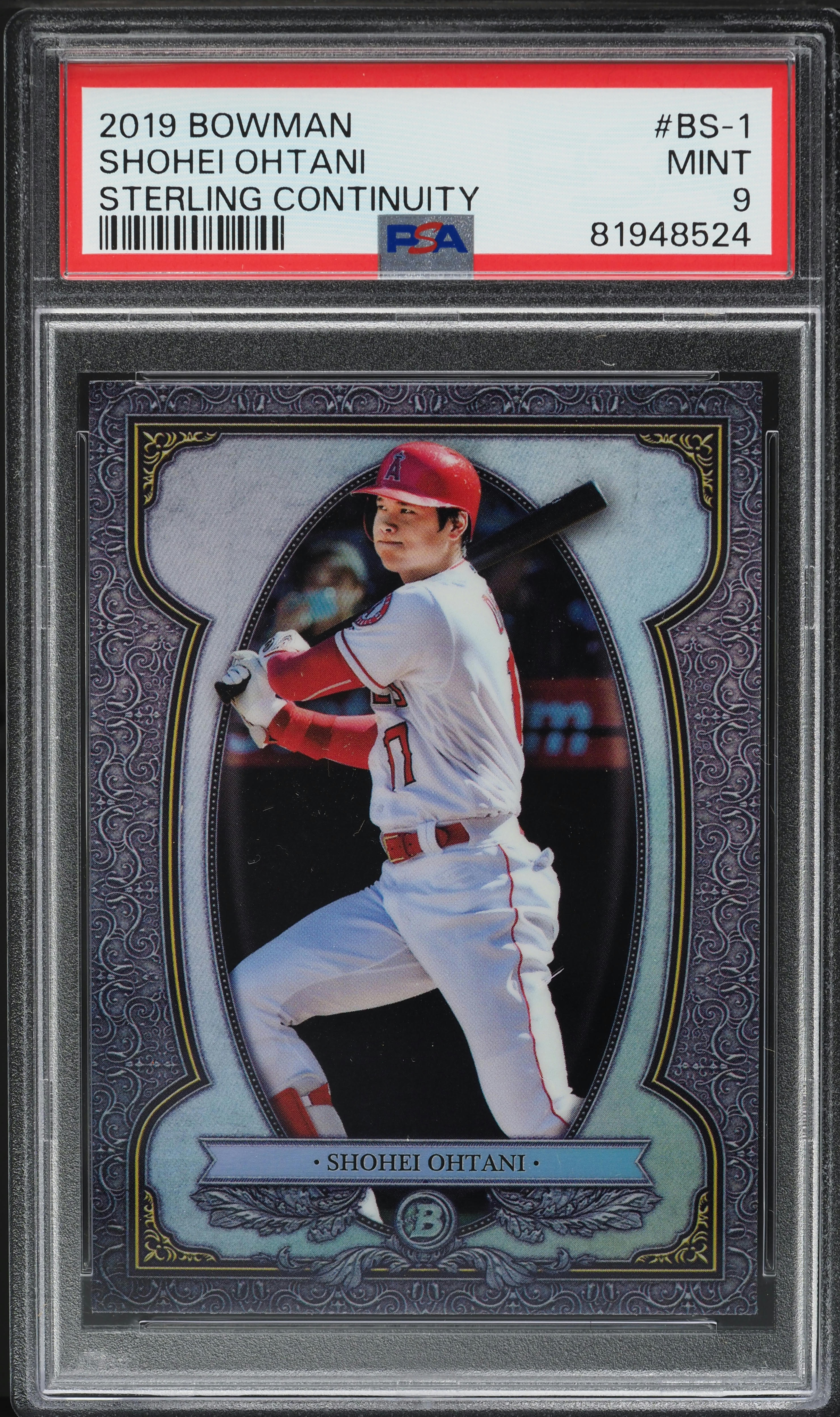 2019 Bowman Sterling Continuity Shohei Ohtani #BS-1 PSA 9 MINT on