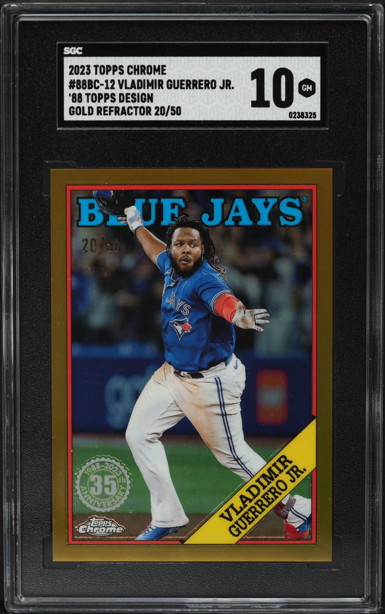 2023 Topps Chrome '88 Design Gold Refractor Vladimir Guerrero Jr. /50 SGC 10