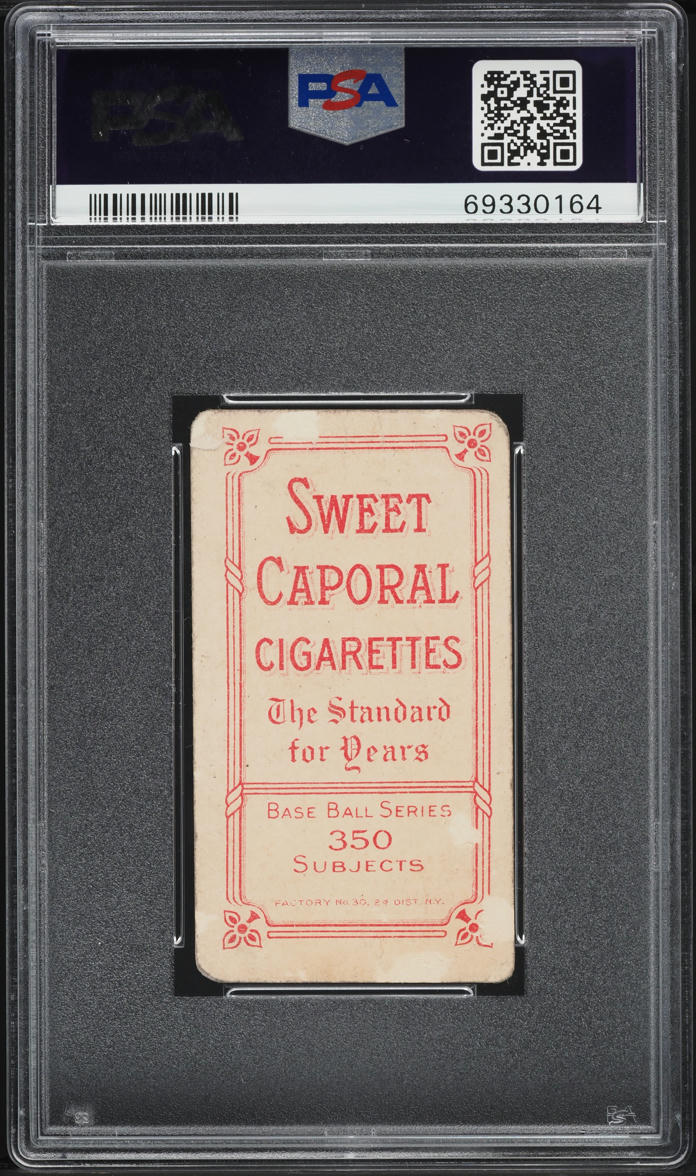 1909-11 T206 Ty Cobb BAT OFF SHOULDER, SWEET CAPORAL PSA 1 PR