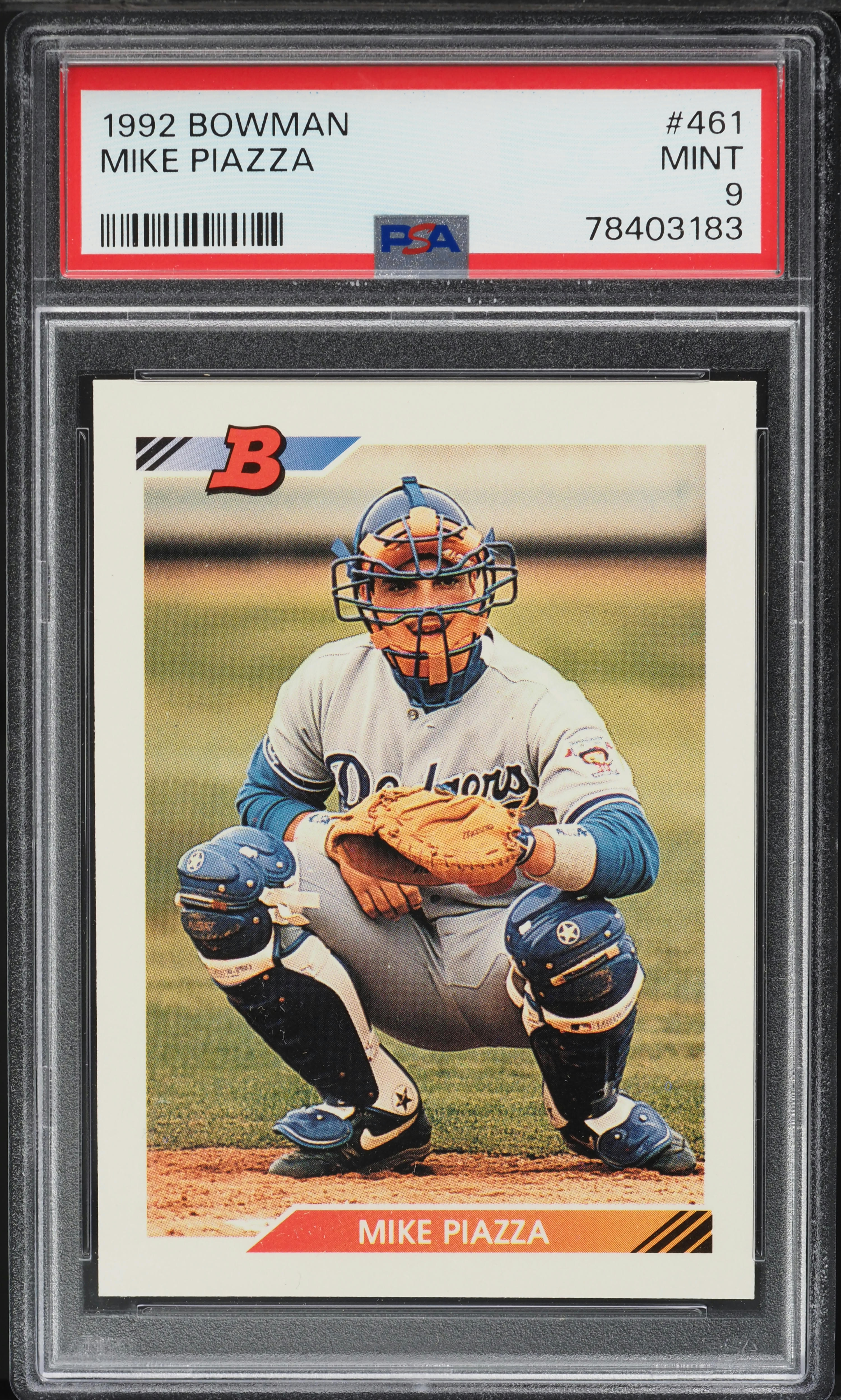 その他 92 bowman mike piazza rc GM!! 1992 Bowman Mike Piazza ROOKIE #461 PSA 9 MINT on Fanatics Collect