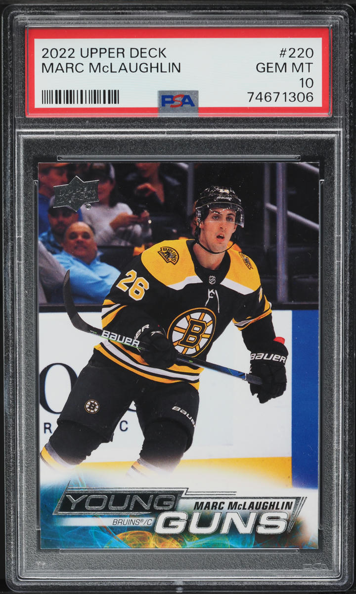 2022 Upper Deck Young Guns Marc McLaughlin ROOKIE #220 PSA 10 GEM MINT