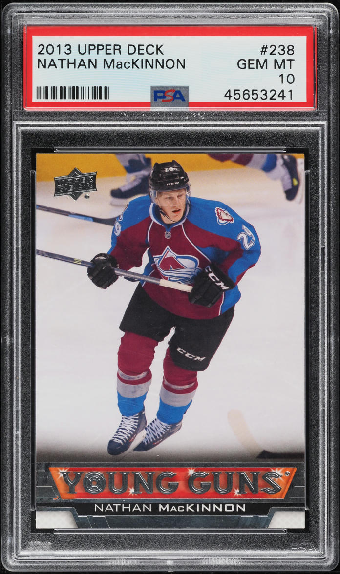 2013 Upper Deck Young Guns Nathan MacKinnon ROOKIE #238 PSA 10 GEM MINT