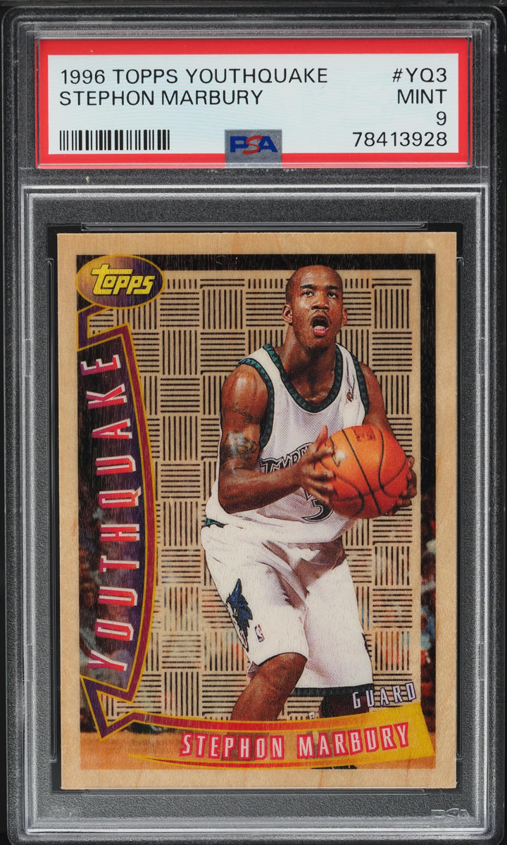 1996 Topps Youthquake Stephon Marbury ROOKIE #YQ3 PSA 9 MINT