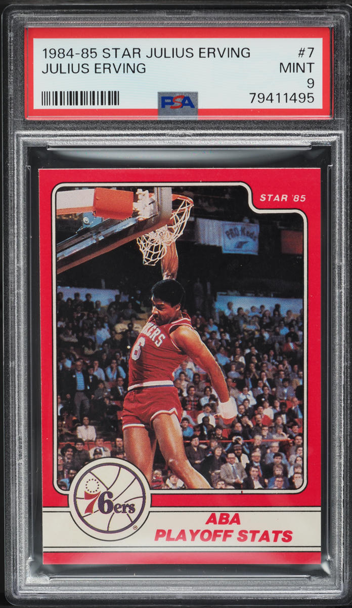 1984 Star Basketball Julius Erving #7 PSA 9 MINT